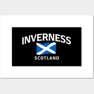 Inverness Scotland Saltire Scottish Posters and Art